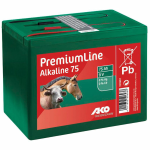 ALK9V-75AH, Batteria a secco Alcalina (Non ricaricabile) 9 Volt 75 Ah. Dim.16,5x11xH.11cm per recinti elettrici