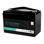 RL12-100, Relion, REVOLITHIUM 12V 100Ah LiFe-Po4 Lithium Battery, Term. M8, Weight: 13,1Kg.