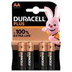MN1500PLUS, Duracell Plus Extra Life Blister 4 AA Alkaline Batteries, Stylus, LR06