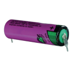 SL-760/PR, TADIRAN Batteria litio, Primary lithium-thionyl chloride (Li-SOCl2), 3,6V 2,2Ah. Size AA con 2 pin PCB radiali