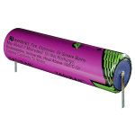 SL-2790/T, TADIRAN Lithium battery, Primary lithium-thionyl chloride (Li-SOCl2), 3.6V 35Ah. Size DD with blades