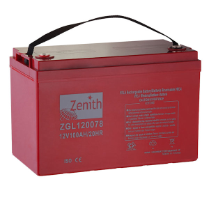 Vendita ZGL120078, Batteria Zenith ZGL120078 sigillata AGM serie ZGL 12V 100  Ah/20h. Zenith - ZGL120078