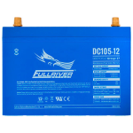 DC105-12, FULLRIVER Batteria Deep Cycle AGM DC Series, 12V 105Ah (C20). Dim.307x169xH.236mm.. Terminal: M8