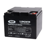 LDC12-26, Batteria AGM DEEP-CYCLE Batteries. 12V 26Ah. Round M6. Peso: 9,4 Kg.
