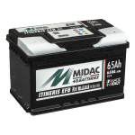 IT3BEFB (S565.501.065), Batteria auto Start & Stop MIDAC Itineris EFB 12V 65Ah 650A Polarità DX(0). Dim. 275x175x175mm