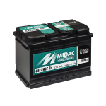 C74 (574.012.066), Batteria auto MIDAC Celeris 12V 74Ah 660A Polarità DX(0). Dim. 275x175x190mm