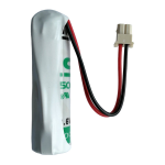 1LS14500-SAET (BAT10034), Pacco batteria litio SAFT, 3,6V 2,6Ah. con cavi lunghi 70mm. e connettore Molex 2 vie 0050375023 (5264-002) 