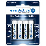 LR64BLPA, Blister 4 pile alkaline Stilo AA LR6/AA EverActive Pro, 1,5 Volt Capacity approx. 2900 mAh