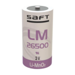 LM26500, SAFT, 3 Volt 7,4Ah Lithium manganese dioxide C-size spiral cell