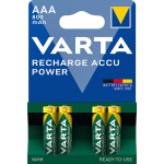 56703(R03/AAA-800), Blister 4 batterie Ricaricabili Pronte per l'uso Varta Ready2use R03 AAA Ni-MH 1,2V 800 mAh