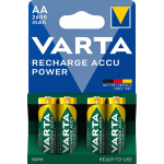 5716(R6/AA-2600), Blister 4 batterie Ricaricabili Pronte per l'uso Varta Ready2use R6 AA Ni-MH 1,2V min. 2600 mAh (typ. 2800mAh)