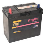 45NS3 FAAM, Batteria Auto 12V 45Ah 330EN (A) Serie START JAPAN Pol. SX Fissaggio B00 Made in Italy