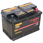 70R32 FAAM, Batteria Auto e Furgone 12V 70Ah 620EN (A) Serie START POWER Pol. DX, Dim.27,6x17,5xH.19cm