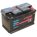 80A42 FAAM, Batteria AGM Start&Stop 12V 80Ah 800A (EN), DX (0). Dim.31,4x17,5xH.19cm