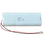 POWERPACK9V-3-DUEVI, batteria Alcalina 9V 17Ah. Panasonic con connettore compatibile con impianti DUEVI