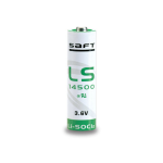 LS14500 SAFT Batteria litio, Primary lithium-thionyl chloride (Li-SOCl2) 3,6V 2,6 Ah. size AA , ER14505