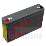 CSB HRL634WF2, Batteria ermetica ricaricabile al piombo 6V 34W, Faston 6,3mm. Compatibile con batteria HR9-6. CSB