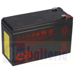 CSB GP1272F2, Batteria ermetica ricaricabile al piombo 12v 7,2Ah. Term.: Faston 6,3mm Peso 2,4 Kg.