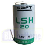 LSH20CNR SAFT Batteria litio NON Ricaricabile Primary Lithium-thionyl chloride (Li-SOCl2) Spiral cell, D, 3,6V, 13Ah con lamelle