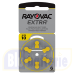 10-RAY, Rayovac Extra Advanced 10 MF Hearing Aid batteries, Blister 6 pile per apparecchi acustici PR70