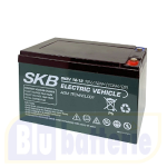 SKB SKEV12-12, Batteria AGM ciclica (deep cycle) ermetica ricaricabile al piombo 12v 12Ah. Terminali: Vite M2 (Inserimento).