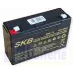 SKB SK6-12, Batteria AGM ermetica ricaricabile al piombo 6v 12Ah. Term. Faston 4,8mm. per Peg Perego