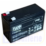 FG20722, FIAMM Batteria ermetica al piombo 12V 7,2Ah. Faston 6,3mm. Dim.15,1x6,5xH.9,4cm