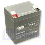 12FGHL22, FIAMM, Hermetic Lead Acid Battery High Rate Long Life (design life: 10 years at 20°C) 12V 5.0Ah. (C20) Faston 6.3mm