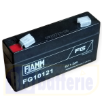 FG10121, FIAMM Batteria ermetica al piombo 6V 1,2Ah. Faston 4,8mm.