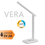 500058, VERA-W Lampada da tavolo CCT con wireless charger