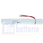 LEM4,8V2500-MLX(SC)-ASS.02, Batteria per lampade d'emergenza, Ni-CD 4,8V 2500mAh con cavi e connettore Molex (4 x Panasonic size SC) Assemblaggio 02