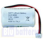 2LS14500-AMC Pacco batteria SAFT Litio 7,2V 2,6Ah compatibile con impianti AMC