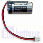 CR123A-MLX, Panasonic, Batteria Litio 3V 1400mAh Non Ricaricabile con connettore Molex per sistemi di sicurezza