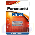 CR123A Panasonic (CR-123AL/1BP), Blister 1 3V Lithium Battery, DL123A, CR17435, K123LA, CR123R, EL CR123 AP