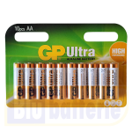 GP15AUP-UD10, GP Batteries Ultra Plus, Blister da 10 pile stilo AA GP Ultra Plus Alkaline Battery