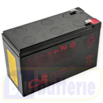 CSB UPS123607F2, Batteria AGM ermetica ricaricabile al piombo 12v 360W (7Ah) per UPS, Faston 6,3mm.