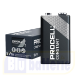 PC1604-BOX10, Procell, Pila alcalina Constant Power size 9 Volt 6LR61 Box da 10 pz. (ex Duracell Industrial MN1604)
