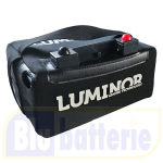 Batteria LiFePo4 12,8V 18A completa di borsa, attacchi e cavo T-BAR Powacaddy e caricabatteria. Cod. LEV12-18, Luminor