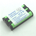 23522_GMBH, Batteria per PANASONIC KX-TG2302B, KX-TG2312, KX-TG2313, HHR-P104, NiMH, 3,6V, 850mAh