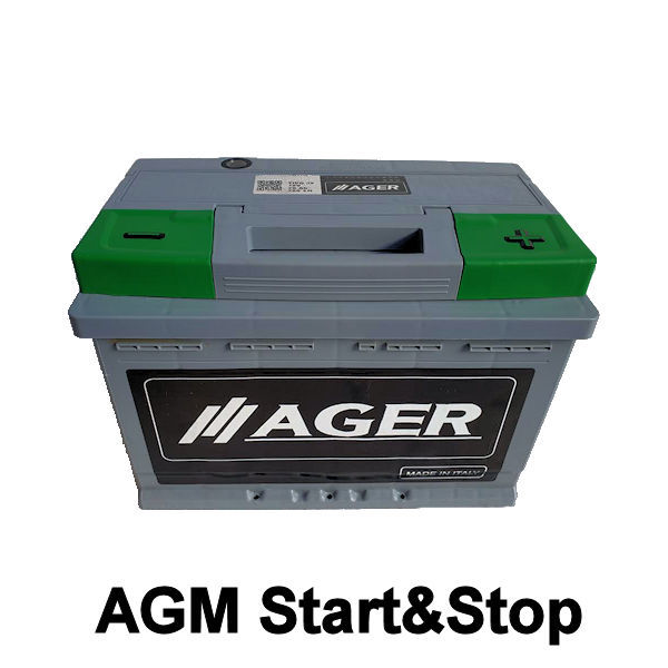 Vendita L3D-AGM70, AGER, Batteria Auto AGM Start&Stop 12V 70Ah. 760A EN  Polo Pos.: DX. Gruppo Dim.: L3. Fis. Base: B13 Ager - L3D-AGM70