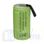 202034, AP4500CHV1P. Accumulatore Ni-MH C 1,2V 4500 mAh T.SALDARE. Marca: Alcapower