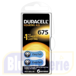 DA675 Duracell Blister 6 pile Duracell DA675 ACTIVAIR Hearing Aid EasyTab per apparecchi acustici