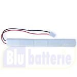 GP125AAMT6SMX, Emergency lamp battery pack Ni-MH 7,2V 1,25Ah, (1,28Ah typ.), 6xAA High Temp. Discharge: -20+50°C
