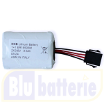 2ER18505M-SIC, Pacco batteria Litio Non ricaricabile 3,6V + 3,6V 3,5Ah. FANSO, per impianti SICURIT WRMLIT18505