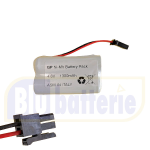 GP130AAH4YMX, Ni-MH rechargeable battery pack 4.8V 1300mAh. with free cables, for Sicurit WRMNIMH48 systems