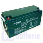 FLL12-150 FAAM, Batteria AGM VRLA Ermetica Ricaricabile al Piombo 12V 150Ah M8, piastra piana. Vita attesa: Eurobat Long Life (> 12 anni)