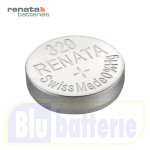 329 Renata, Blister 1 pz. pila 329 Silver Oxide 1,55V. Equivalente: SR731SW, 329, D329, IEC SR731SW, RW300