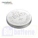370 Renata, Blister 1 pc. battery 370 Silver Oxide 1.55V. Equivalent: SR920W, 370, D370, 371, D371, SB-AN, 605, 280-31, 080-D30, SB-BN, Z, 620, 280-51