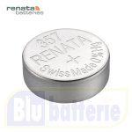 357 Renata, Blister 1 pc. battery 357 Silver Oxide 1.55V. Equivalent: SR44W, 357, D357, SB-B9, J, 228, 080-D03