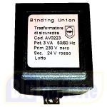AV0223, Trasformatore di tensione 240/24 Vca. Marca: Binding Union